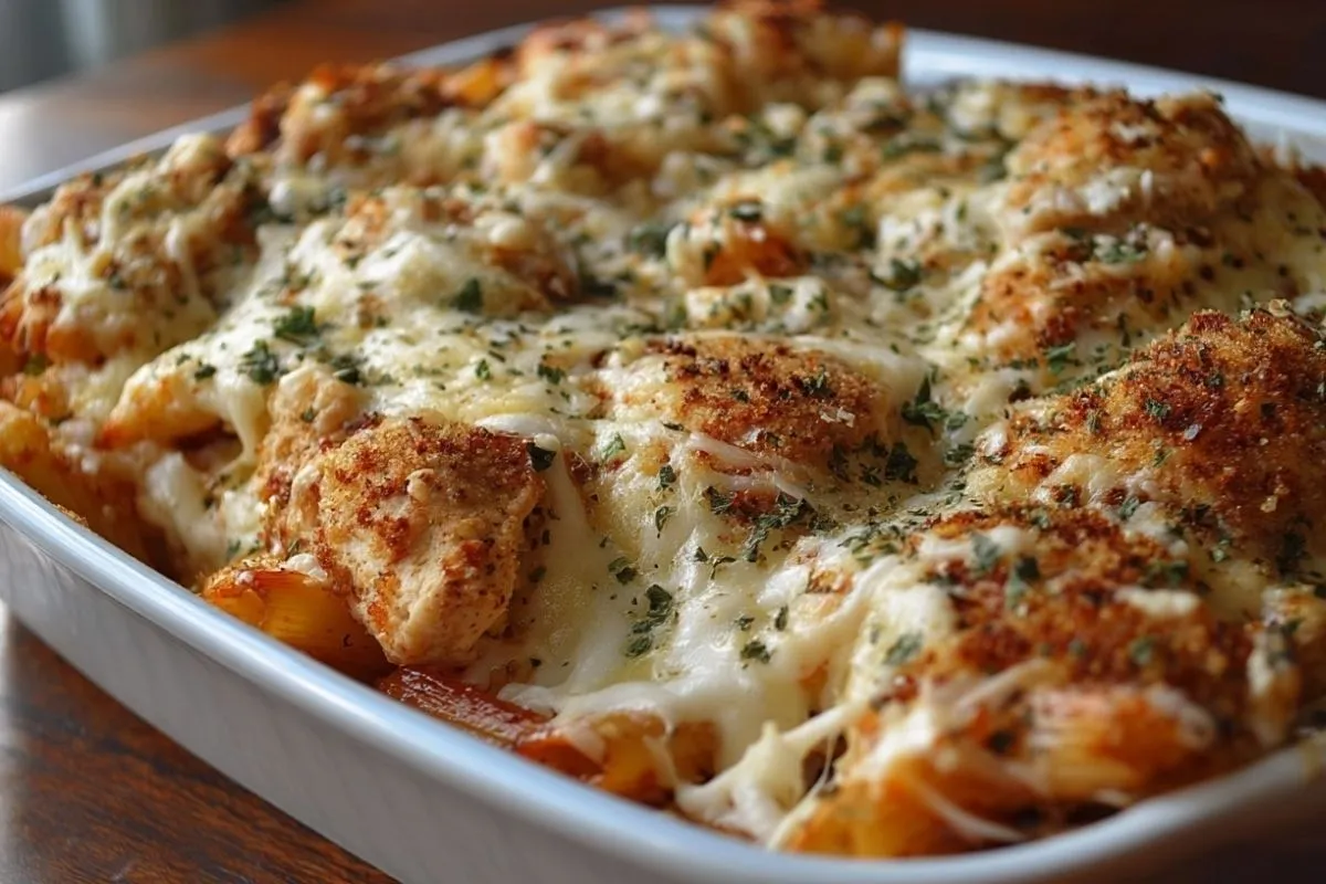 Casserole De Poulet Parmesan Au Four