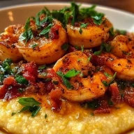Crevettes Aux Grits