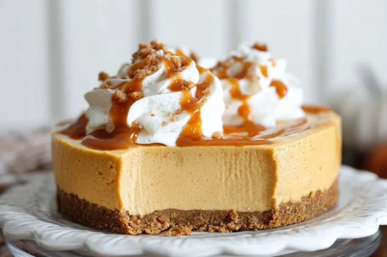Gâteau Au Fromage Blanc À La Citrouille Sans Cuisson