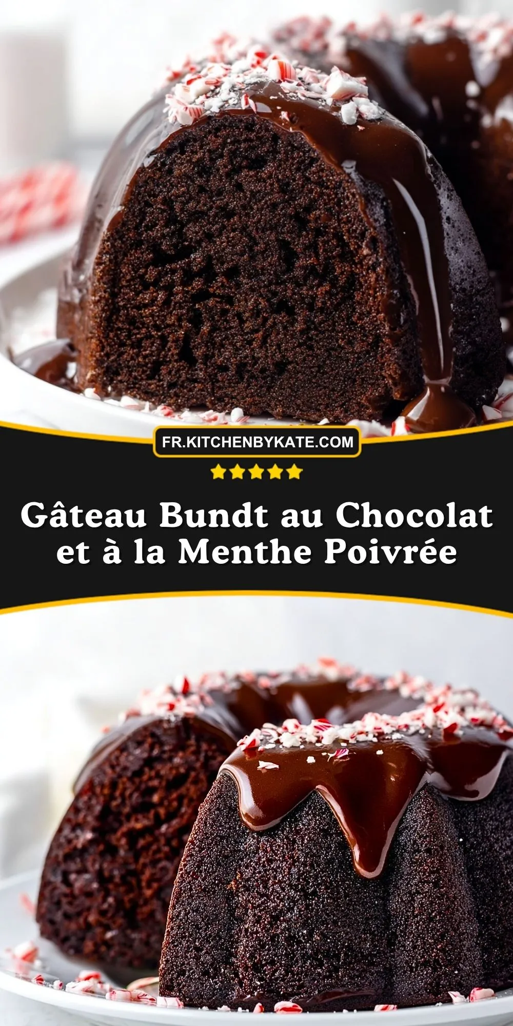 Gâteau Bundt au Chocolat et à la Menthe Poivrée (2)