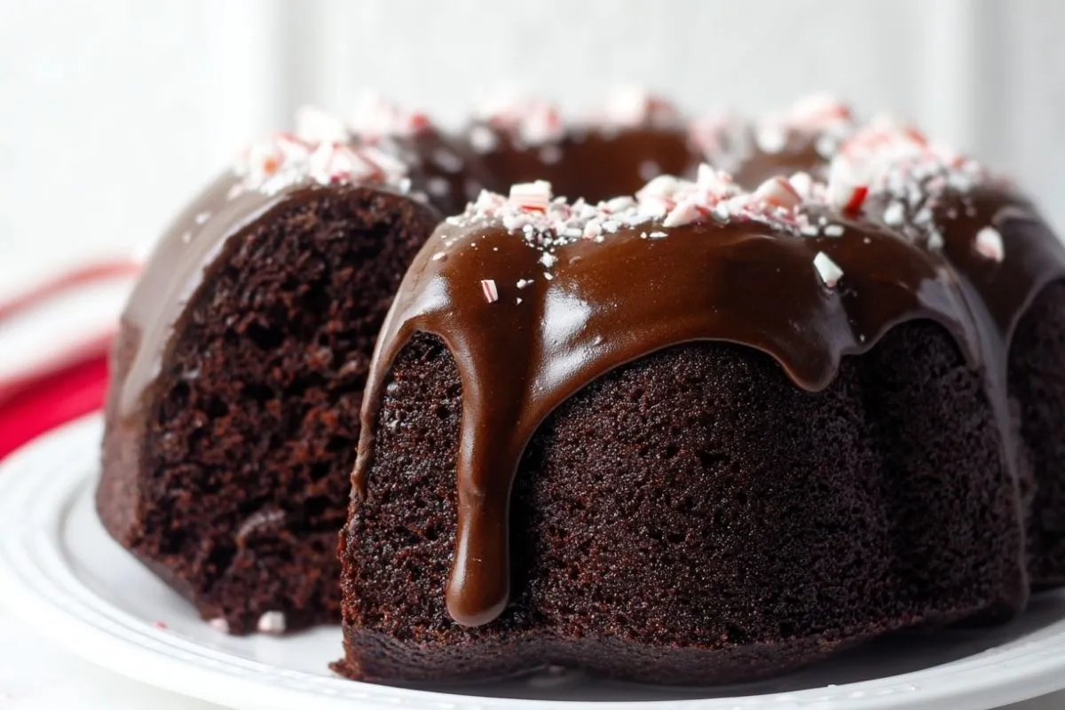 Gâteau Bundt au Chocolat et à la Menthe Poivrée