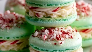 Macarons à la Menthe Poivrée