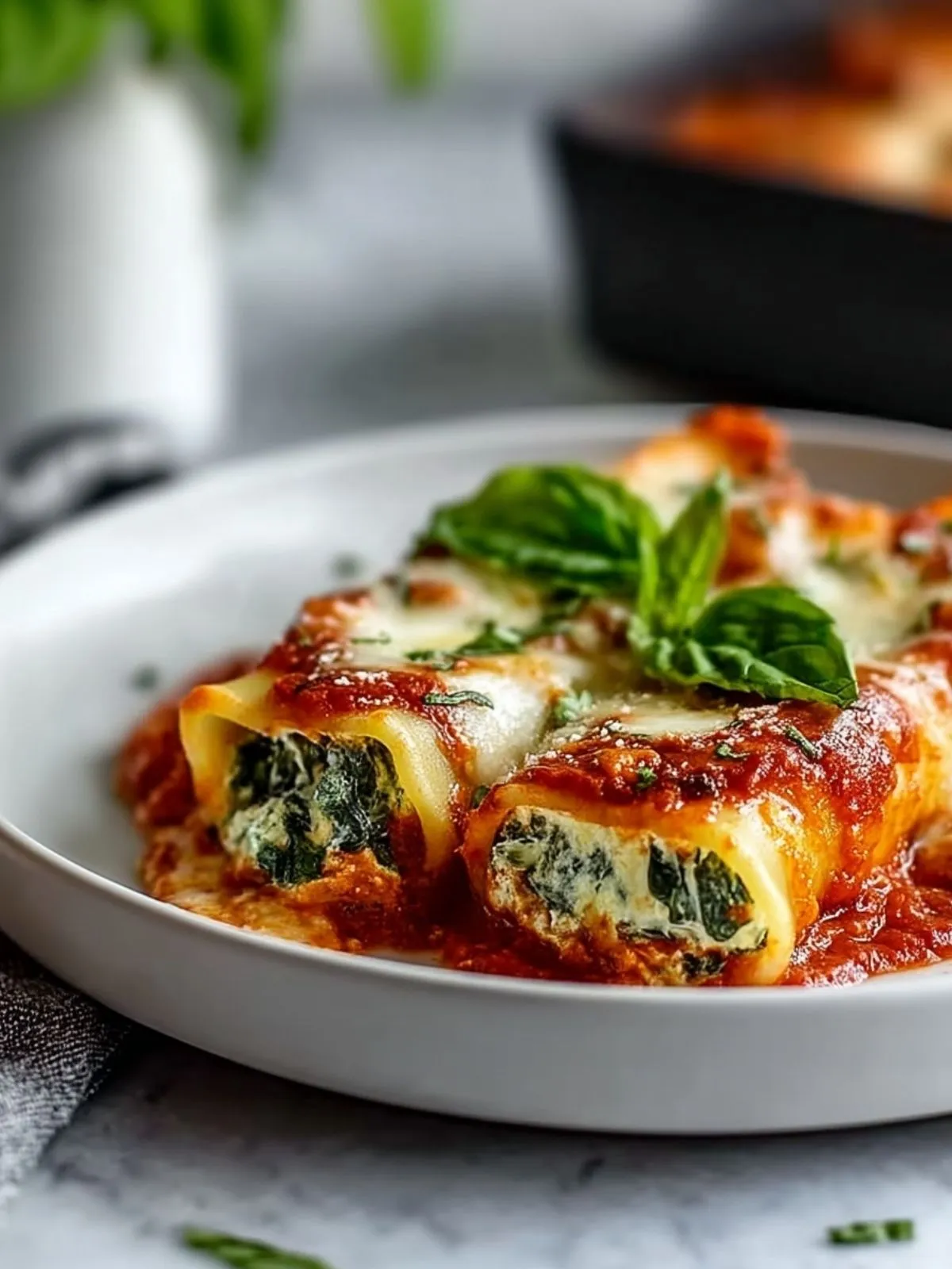 Manicotti Farcis aux Épinards et Ricotta (1)