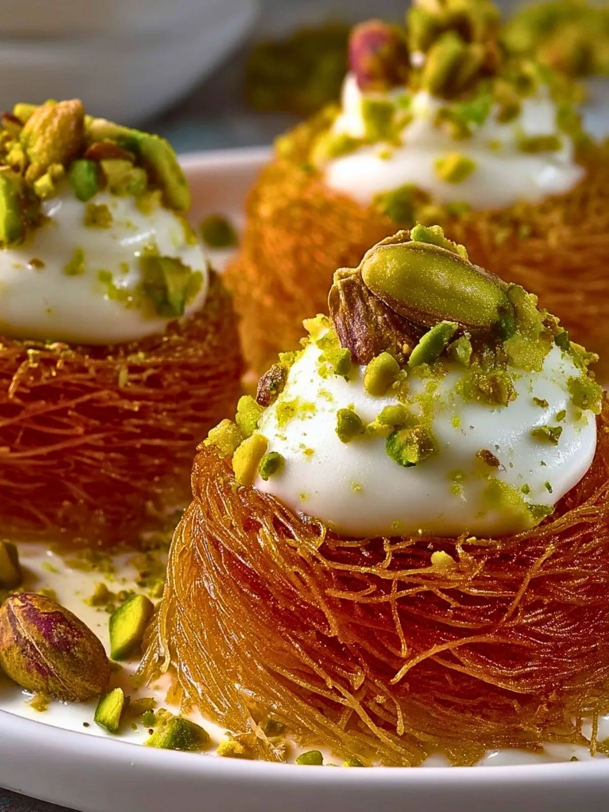 Nids De Kunafa Aux Crèmes Et Pistaches (1)