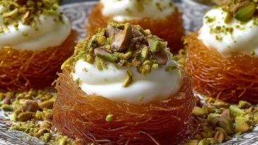Nids De Kunafa Aux Crèmes Et Pistaches