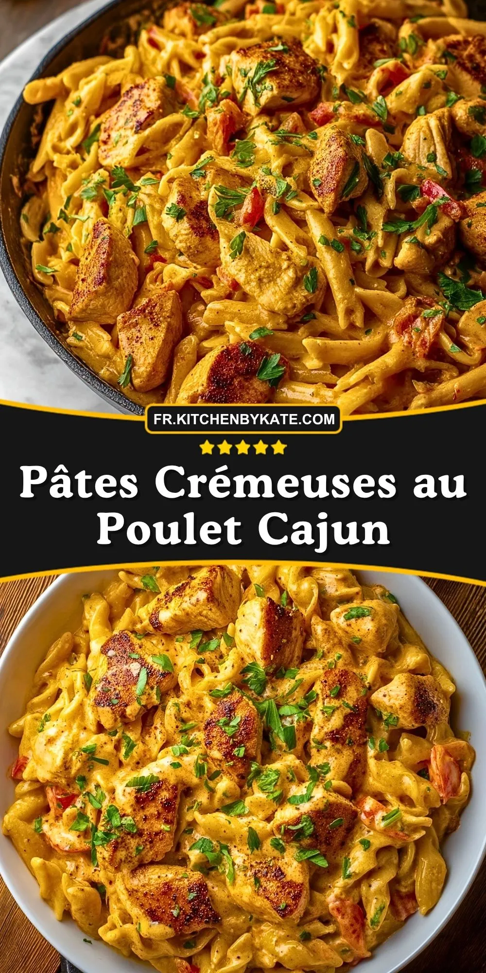 Pâtes Crémeuses au Poulet Cajun (2)