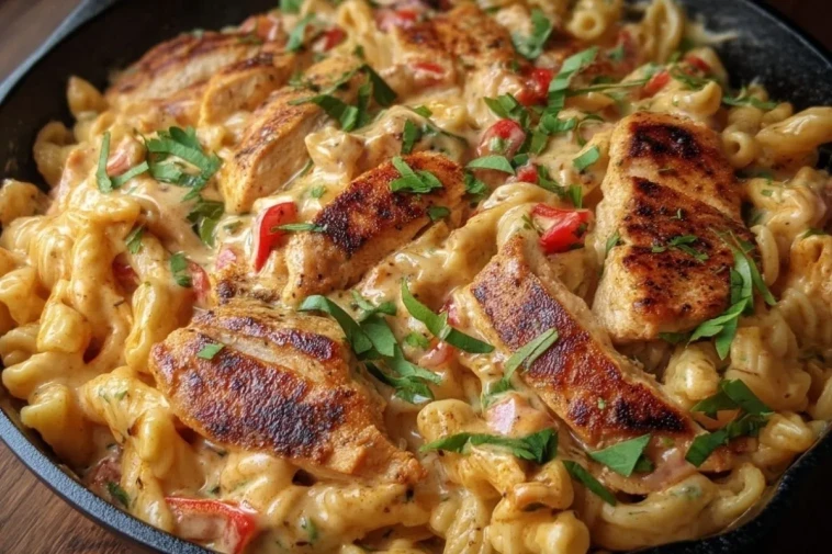 Pâtes Crémeuses au Poulet Cajun