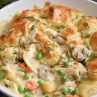 Poulet Crémeux En Croûte