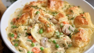 Poulet Crémeux En Croûte