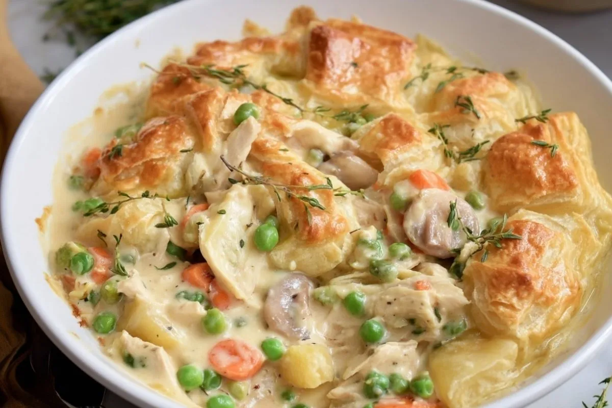 Poulet Crémeux En Croûte