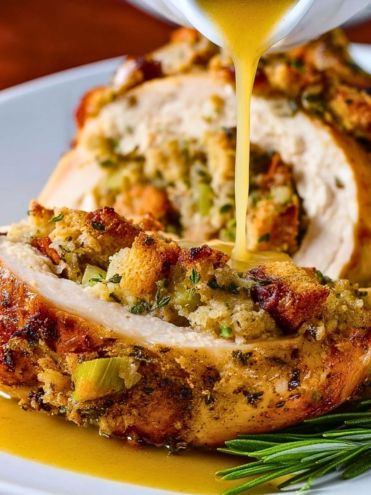 Poulet Farci aux Garnitures (1)
