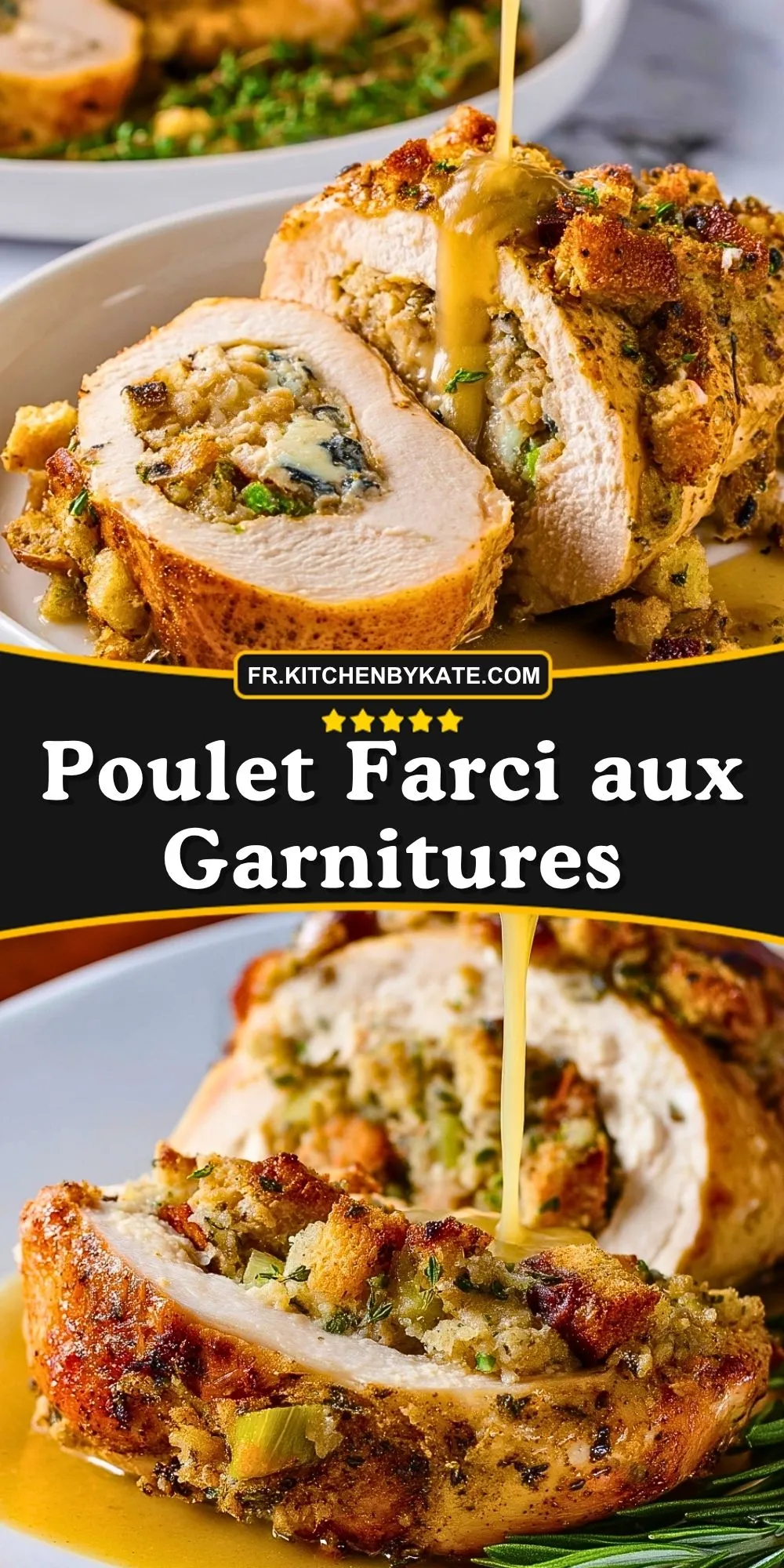 Poulet Farci aux Garnitures (2)