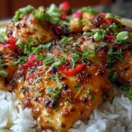 Poulet Hawaïen Délicieux avec Riz à la Noix de Coco