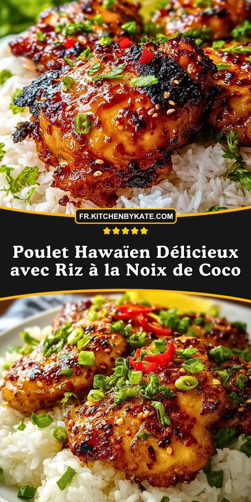 Poulet Hawaïen Délicieux avec Riz à la Noix de Coco (2)
