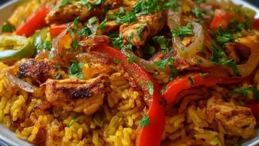 Riz Fajitas au Poulet