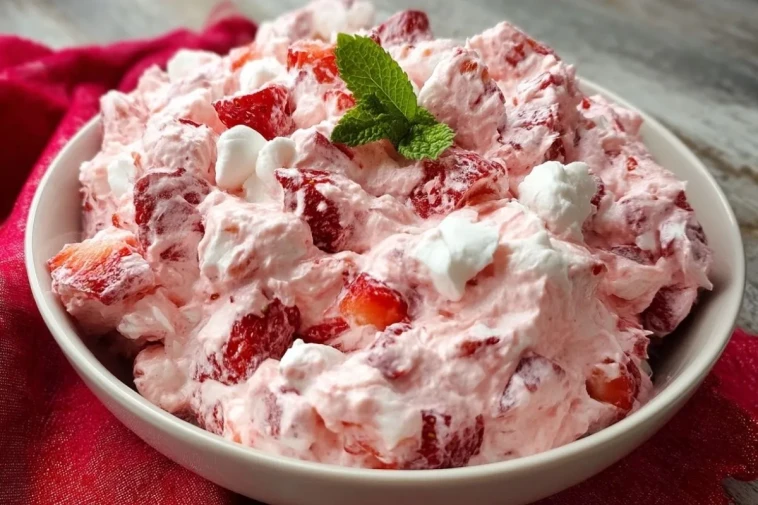 Salade Crémeuse aux Fraises
