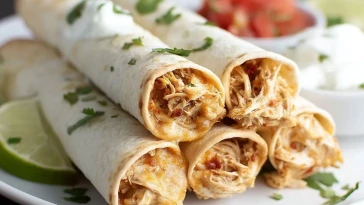 Taquitos de Poulet à la Mijoteuse