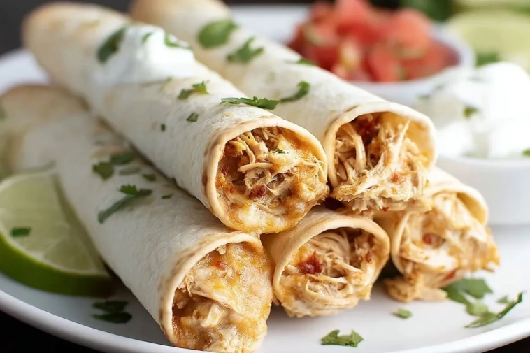 Taquitos de Poulet à la Mijoteuse