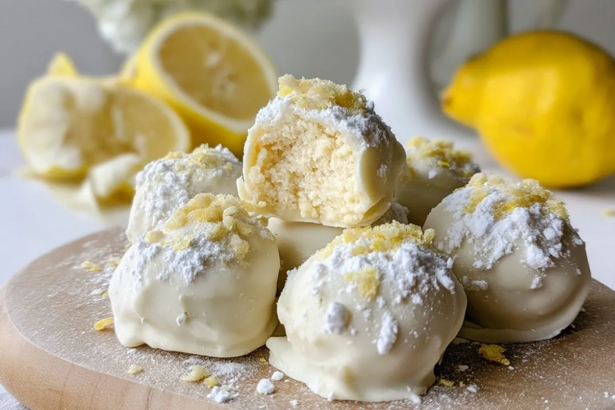 Truffes Citronnées Douces et Crémeuses